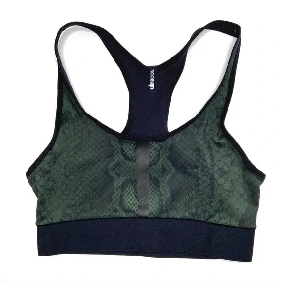 Ultracor Terrain Python Sports Bra Ivy Textured Nero Small